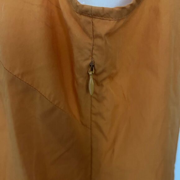 J. Crew Women’s Orange Ruffled Flower 100% Cotton Tank Top Sleeveless Size 8 - Picture 8 of 10